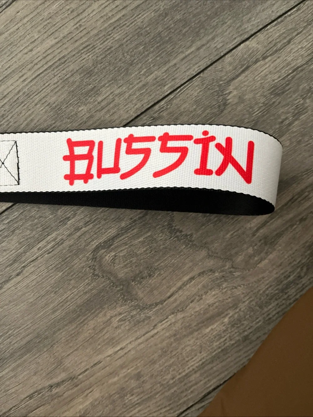 Genuine Stainless Steel Seatbelt-Style Wearable - White